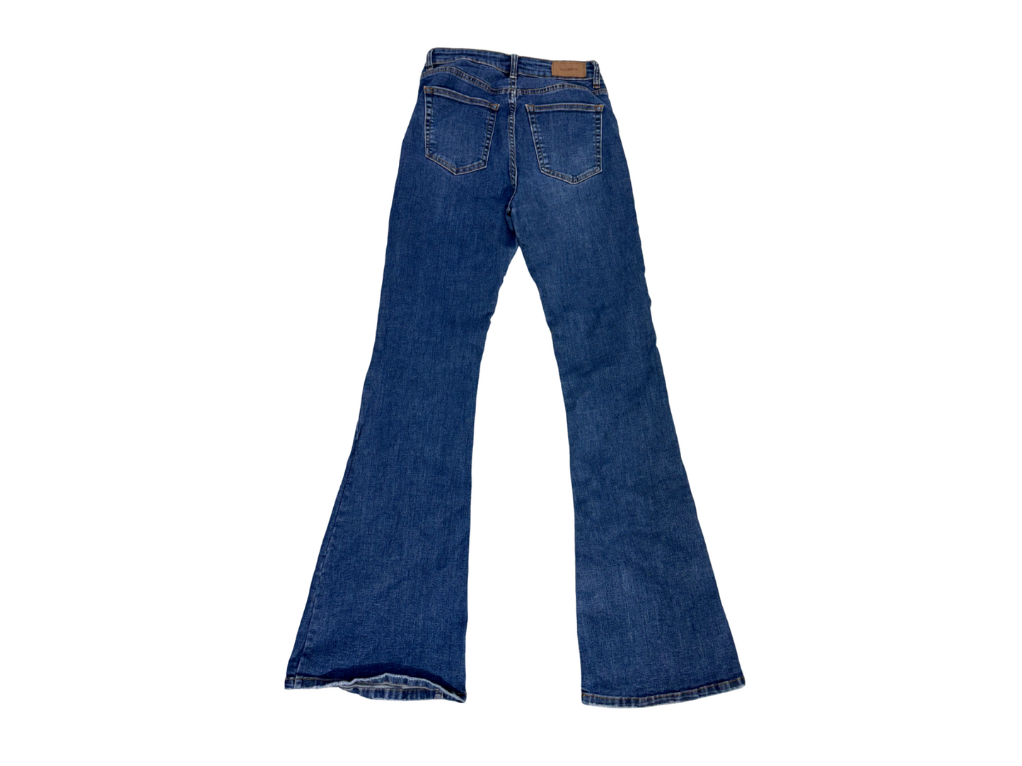 Pull&Bear Flared High Waist Blue Jeans - M | Waist: 28"