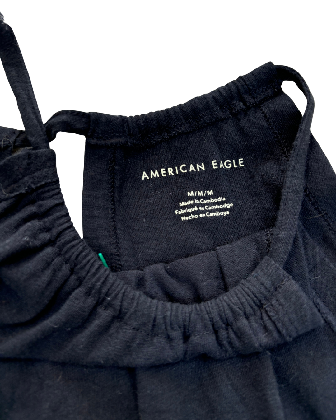 American Eagle Black Flowy Halter Cami - XS