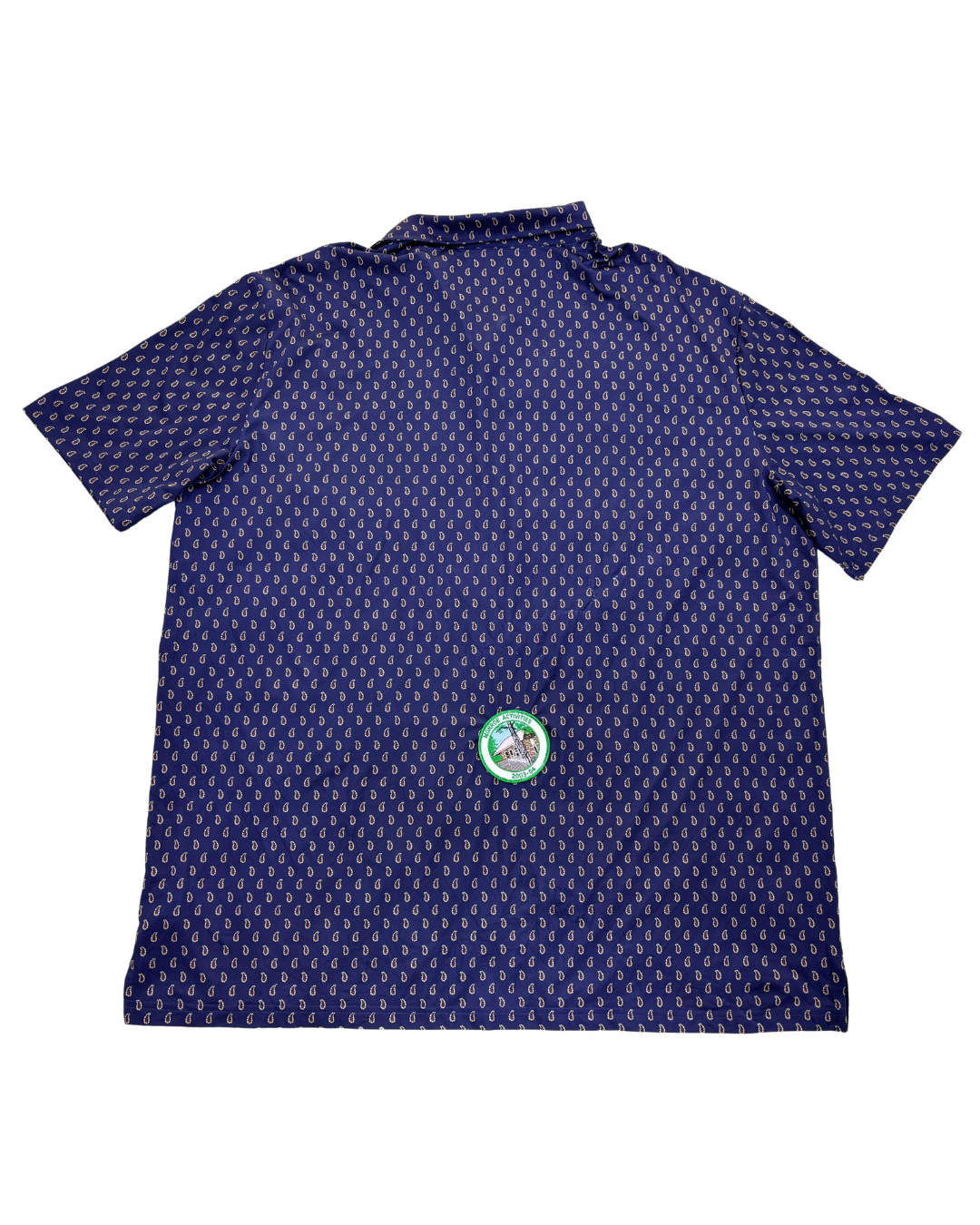 Ralph Lauren Navy Print Polo TShirt - XXL