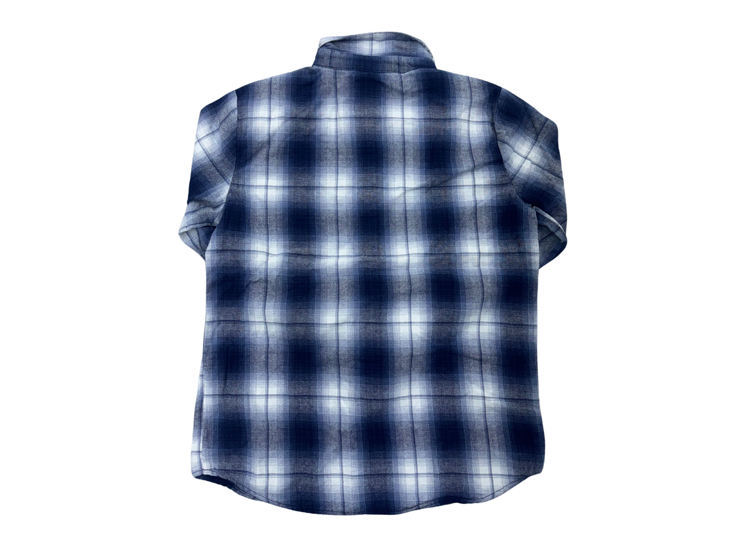 Levi's Ombre Plaid Button-Up Shirt - Navy Blue - S