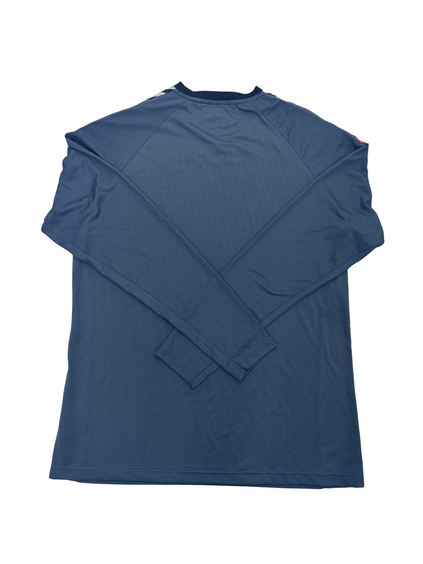 Hummel Navy Long Sleeve Training Top – Chevron Shoulder Stripes - XL
