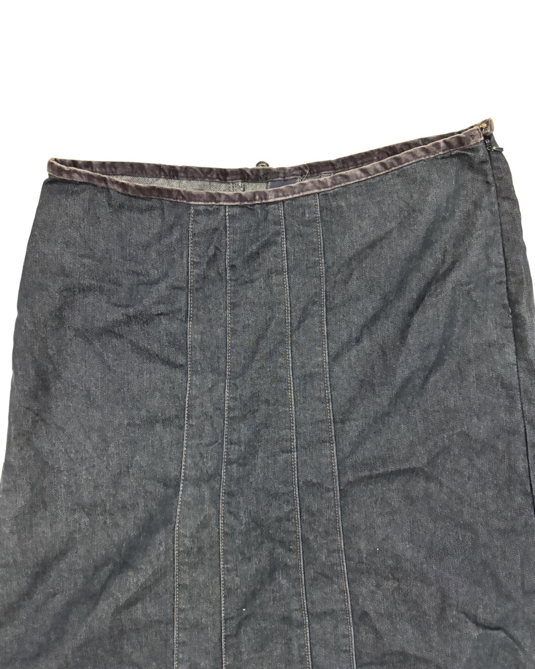 GAP Dark Wash Front-Button Detail Denim Skirt- M
