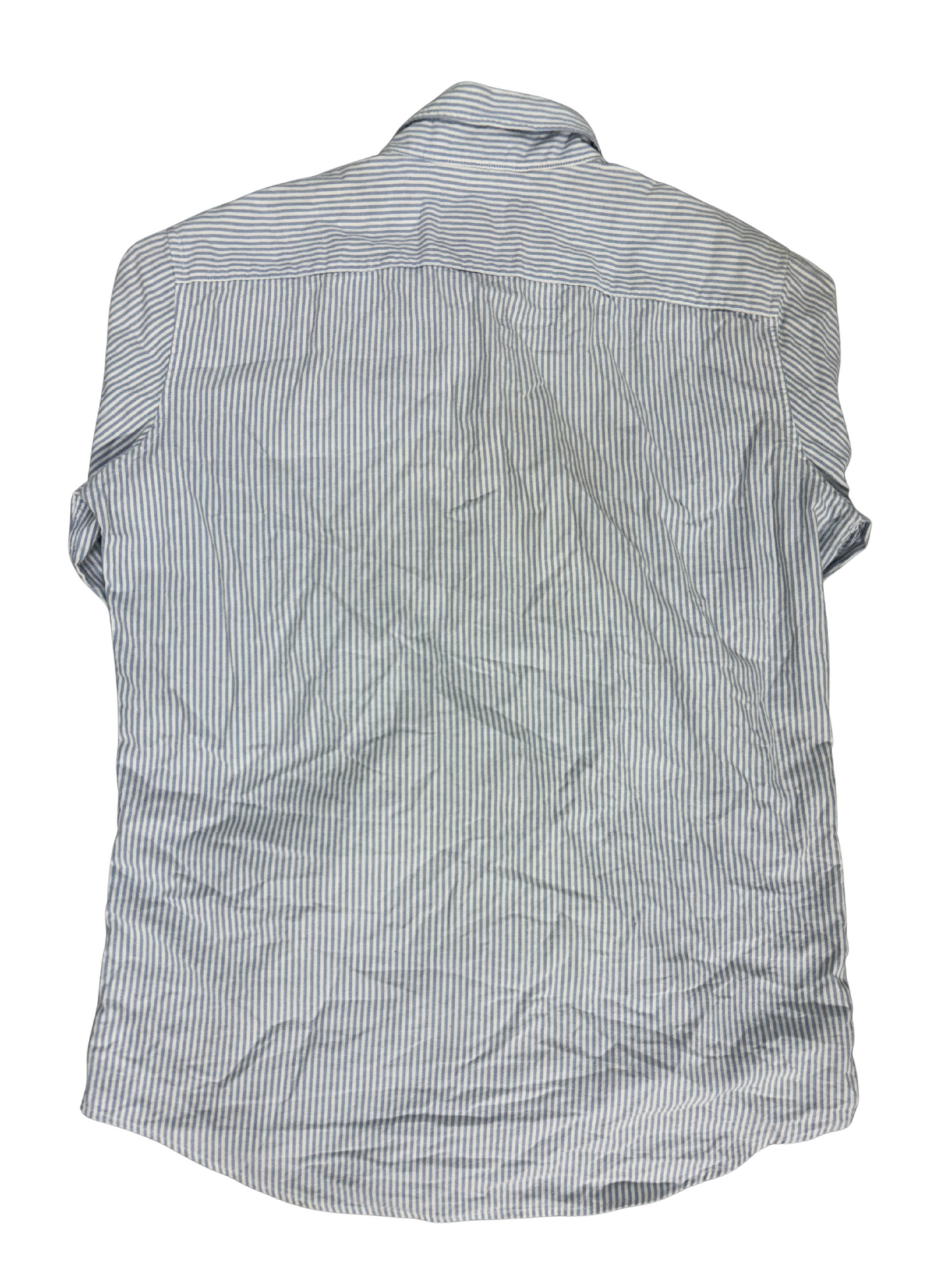 American Eagle Seriously Soft Striped Shirt - Blue/White- M