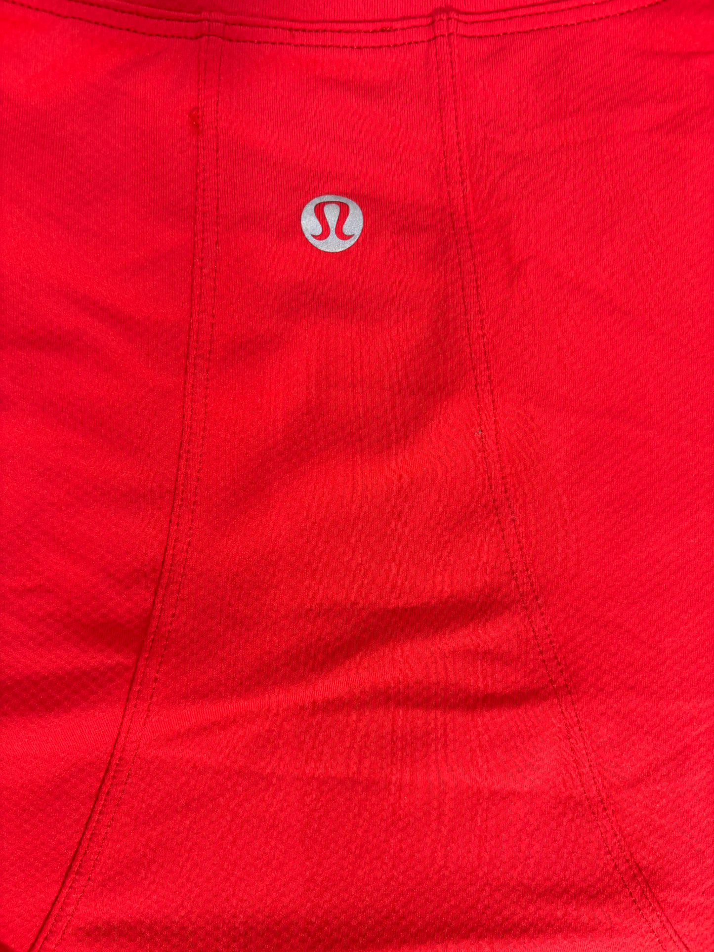 Lululemon Red Lightweight Cropped Long Sleeve Tee - XL