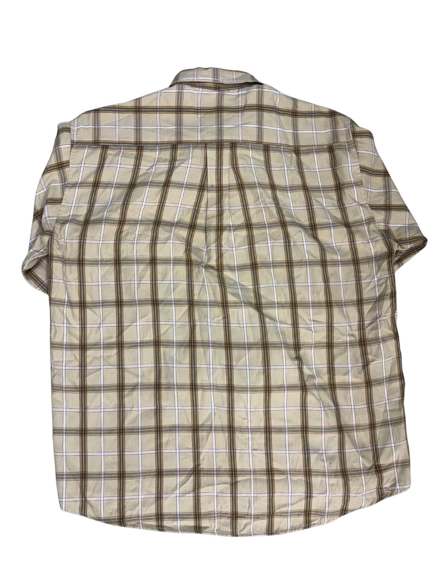 Tommy Hilfiger Beige Plaid Button-Down Shirt - L