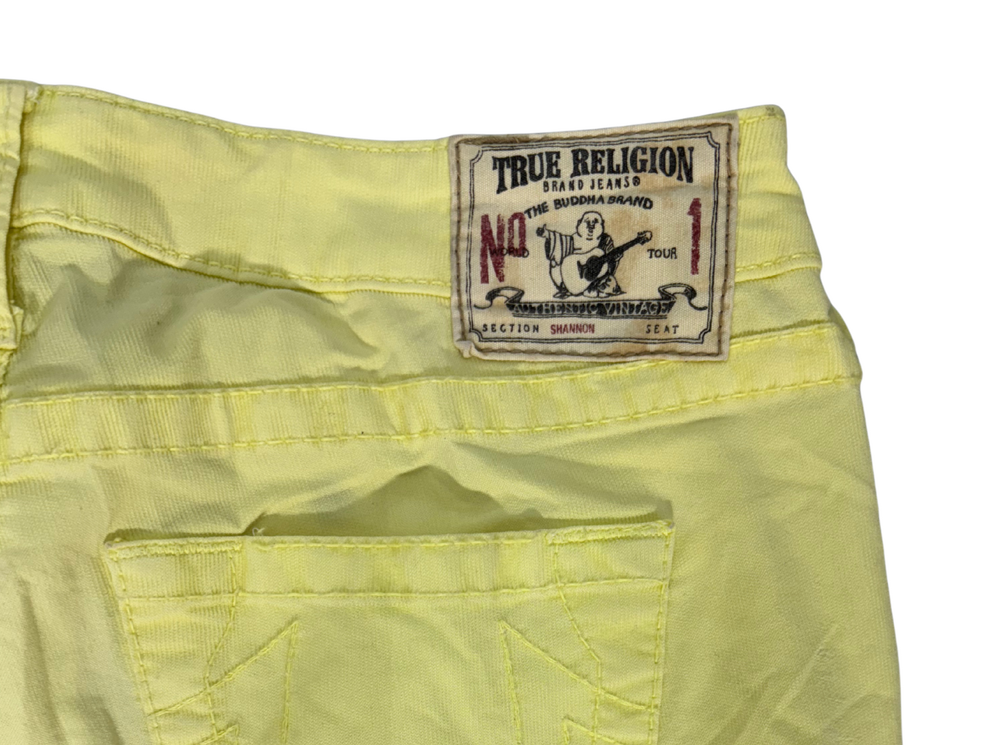 True Religion Yellow Skinny Jeans – Shannon Fit - L | Waist: 31"