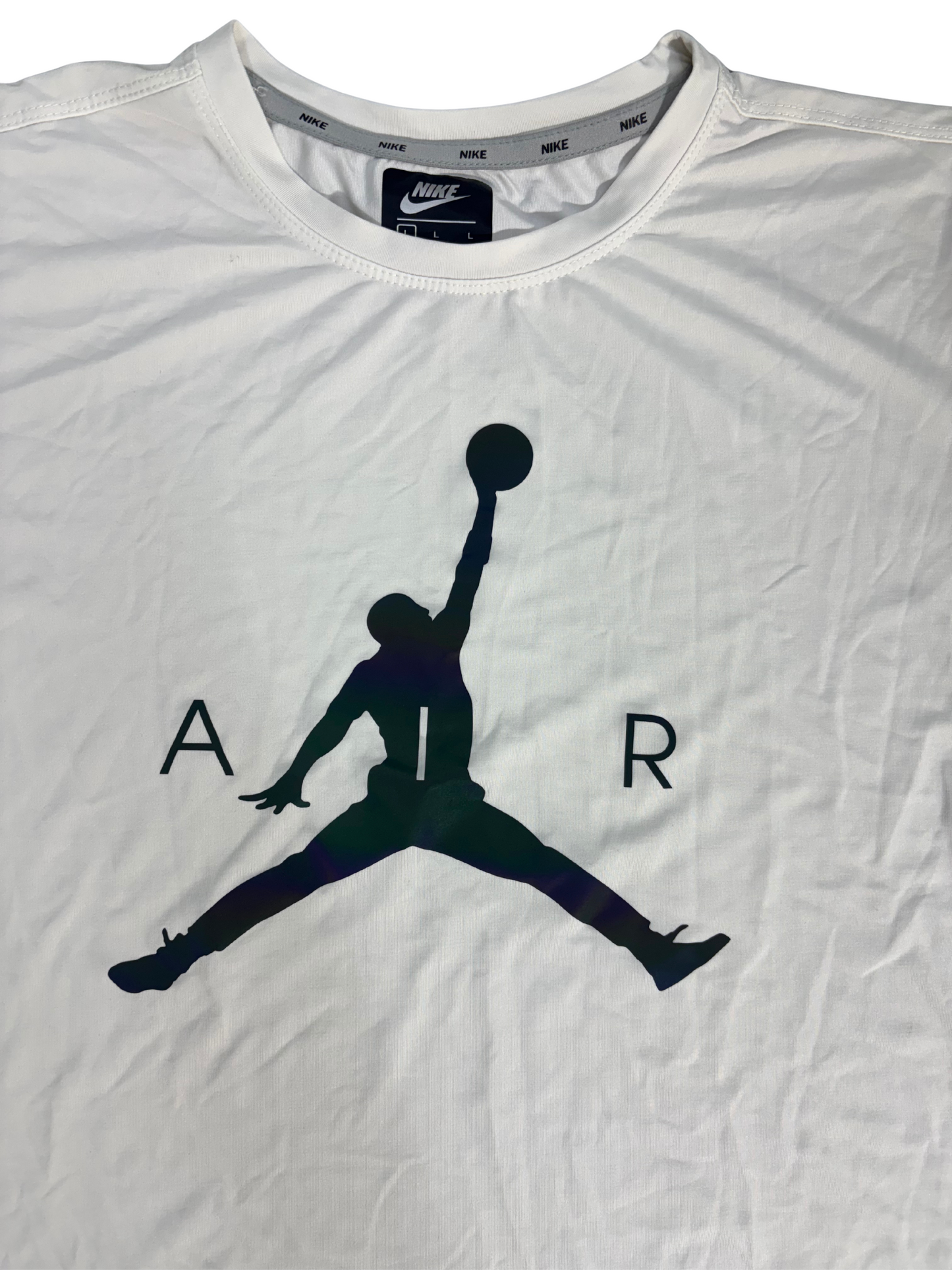 Nike Air Jordan Pro Jumpman Graphic White T-Shirt - S