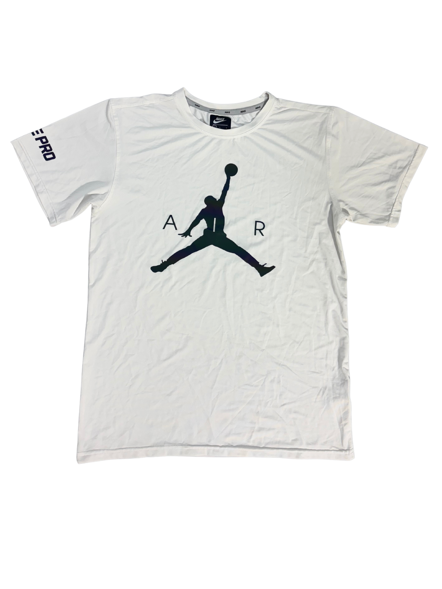 Nike Air Jordan Pro Jumpman Graphic White T-Shirt - S