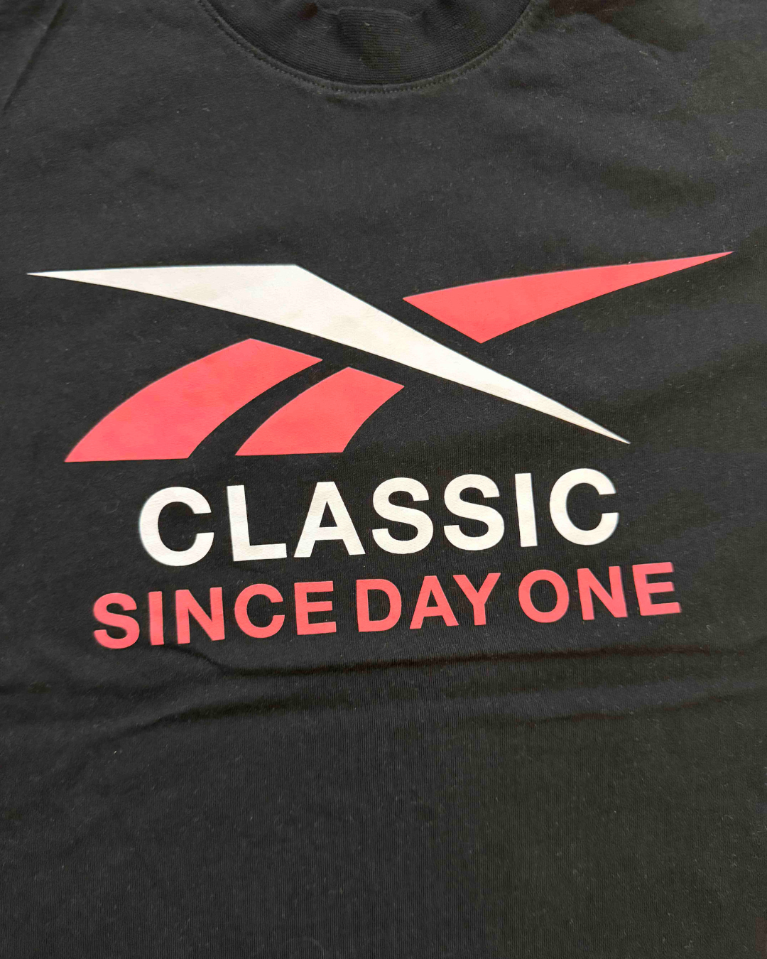 Reebok Classic “Since Day One” Black Logo T-Shirt - M