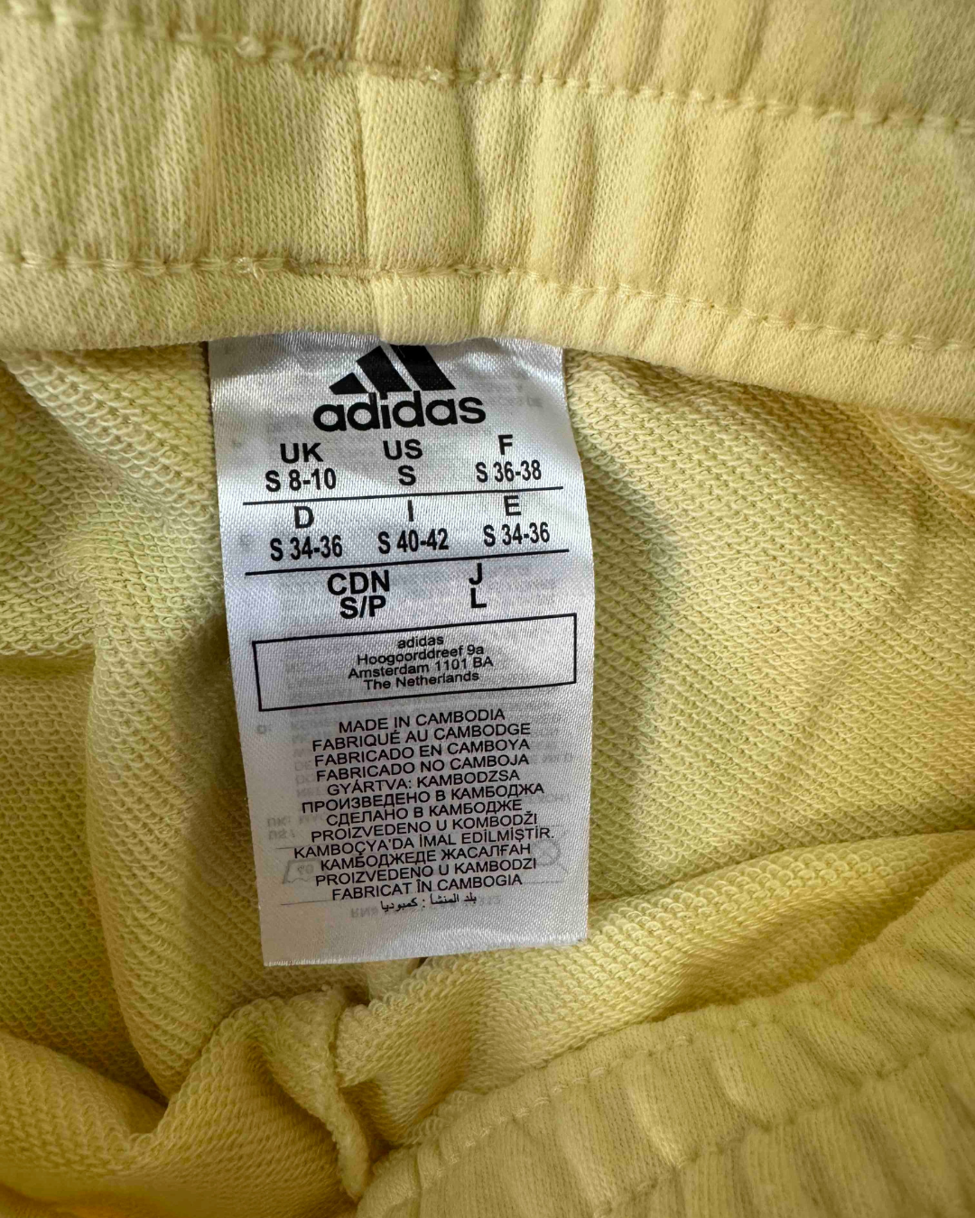 Adidas 3-Stripes Soft Lemon Yellow Track Pants - XS | Waist: 28"