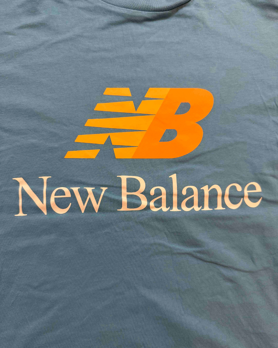 New Balance Retro Logo in Blue/Orange T-Shirt - S