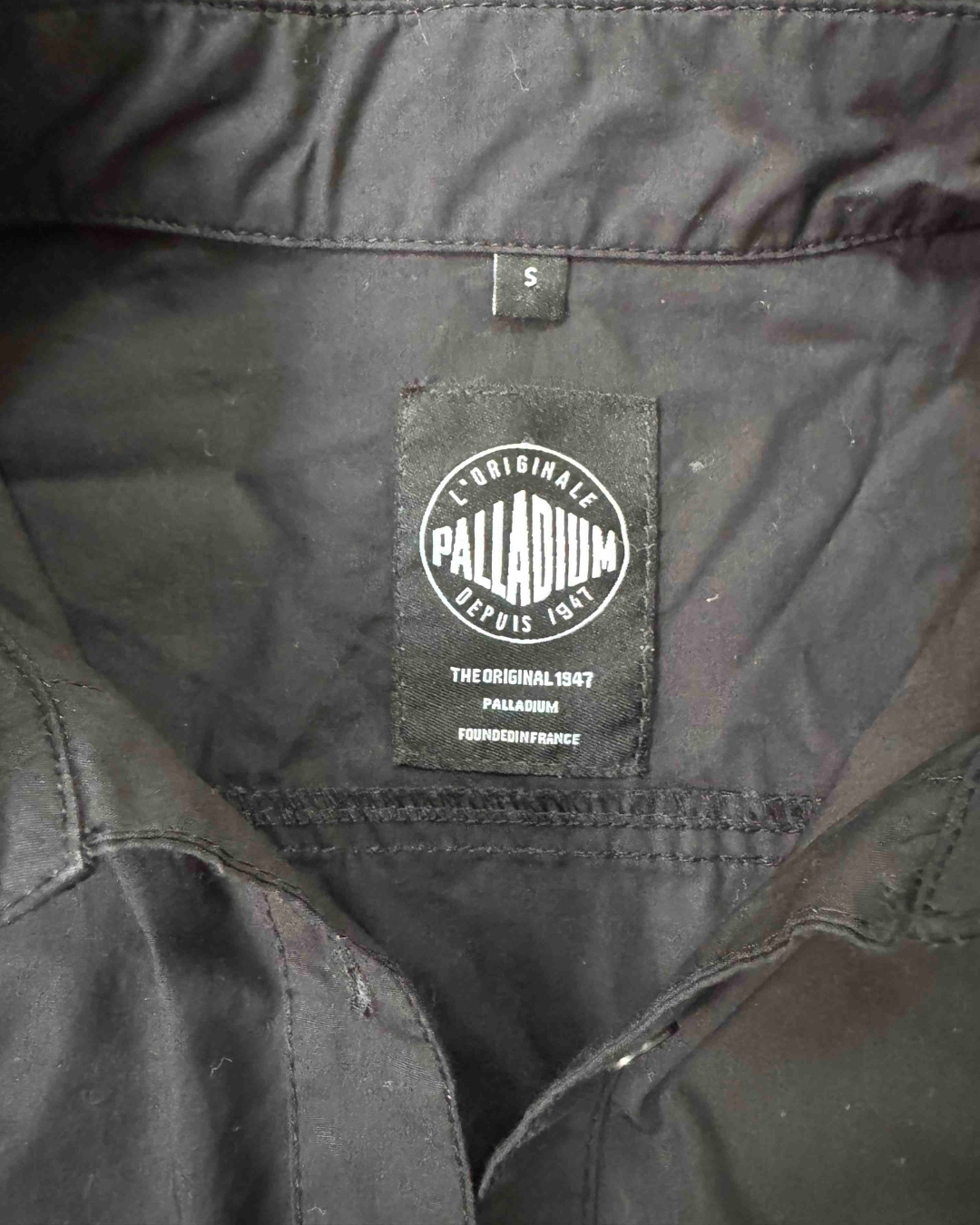 Palladium Utility Military Black Long-Sleeve Button-Up Shirt - XS