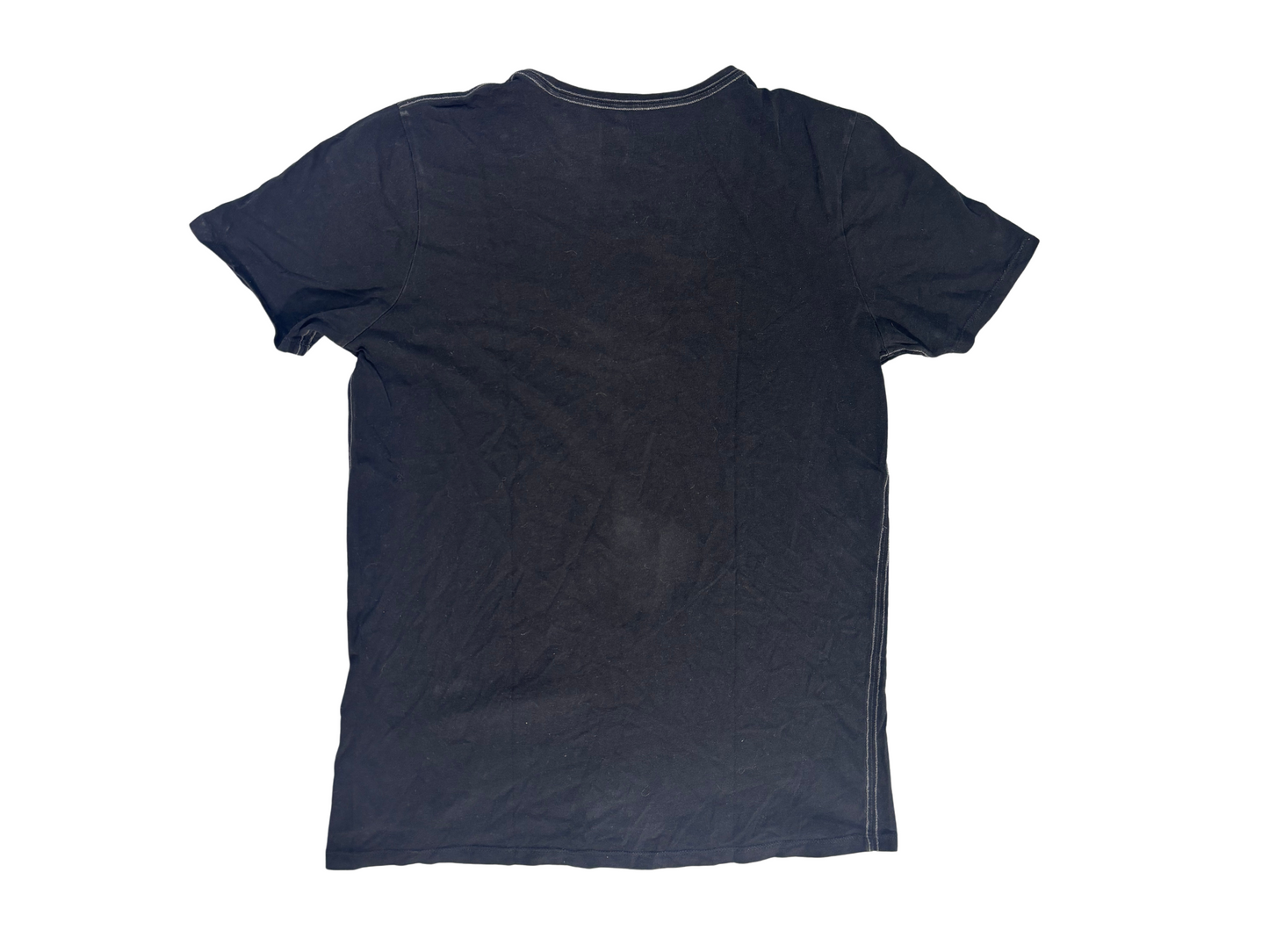 Y2K Guess Los Angeles Triangle Logo Black T Shirt - L