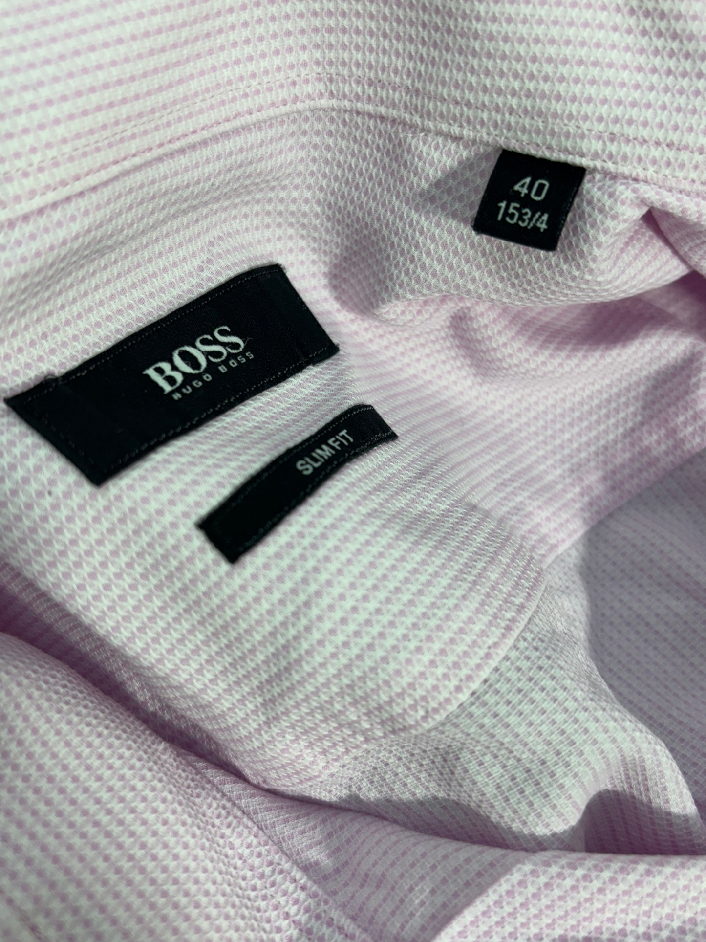 Hugo Boss Slim Fit Pink Shirt - M