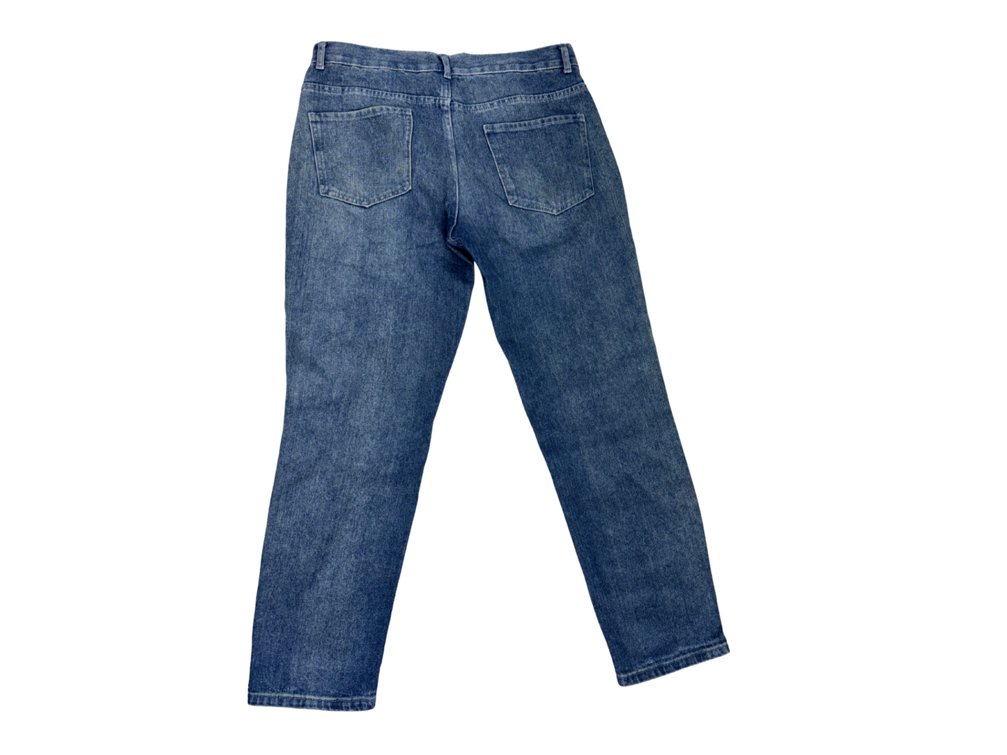 Calzedonia Embellished Rhinestone High-Rise Blue Jeans - L | Waist: 31"