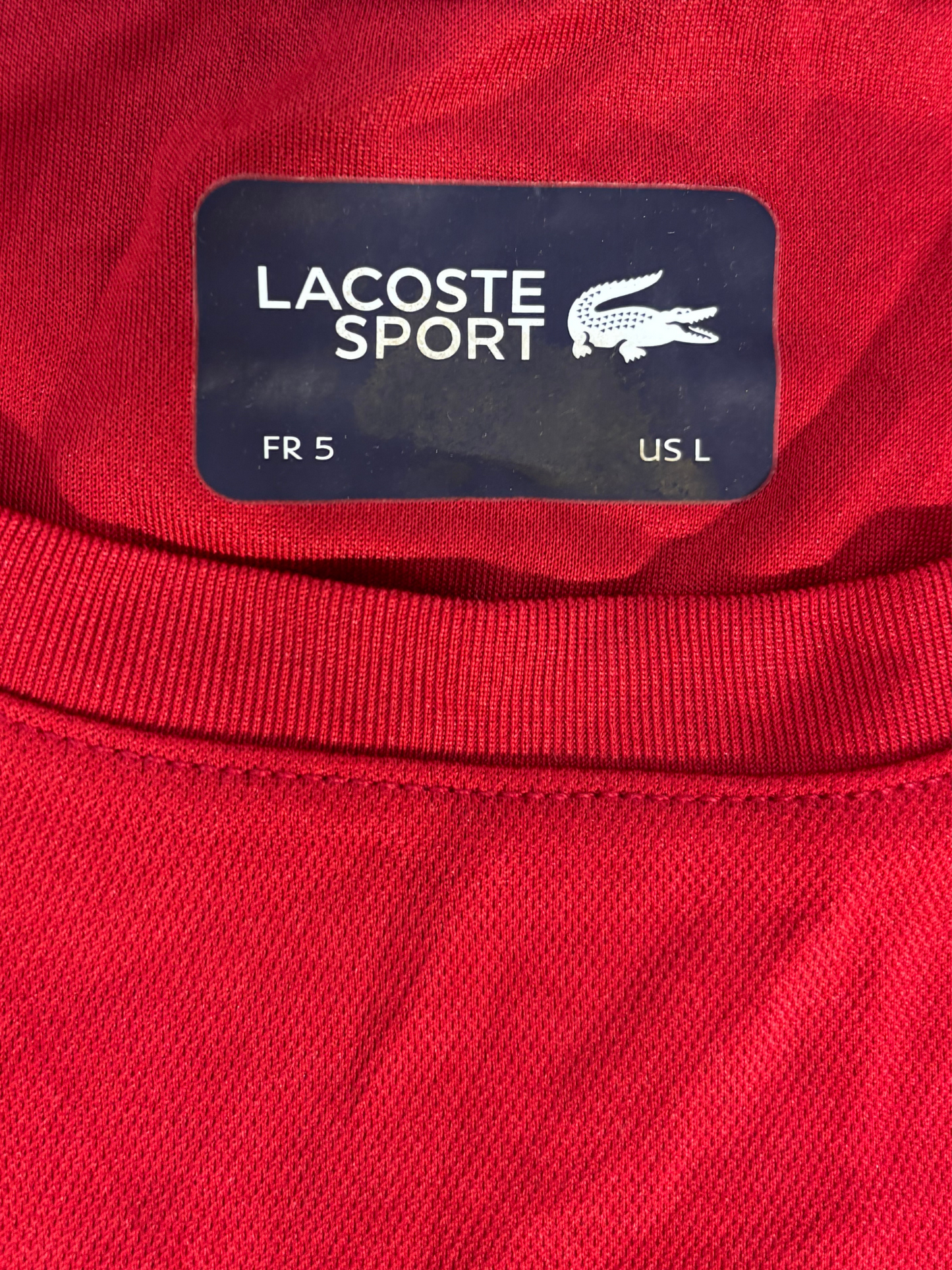 Lacoste Sport Mulit-Color Block Crew Neck Breathable T-shirt - M