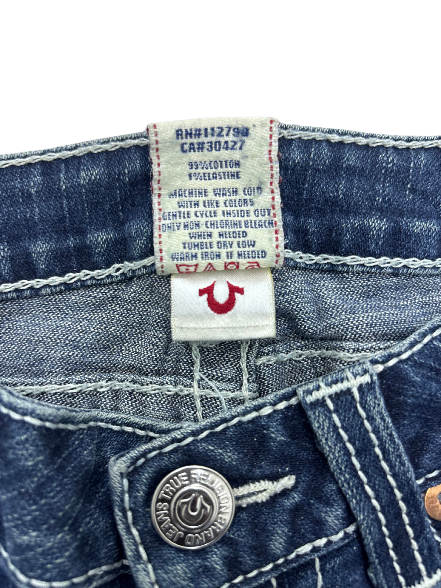 True Religion Skinny Jeans – Blue Mid Wash - L | Waist: 30
