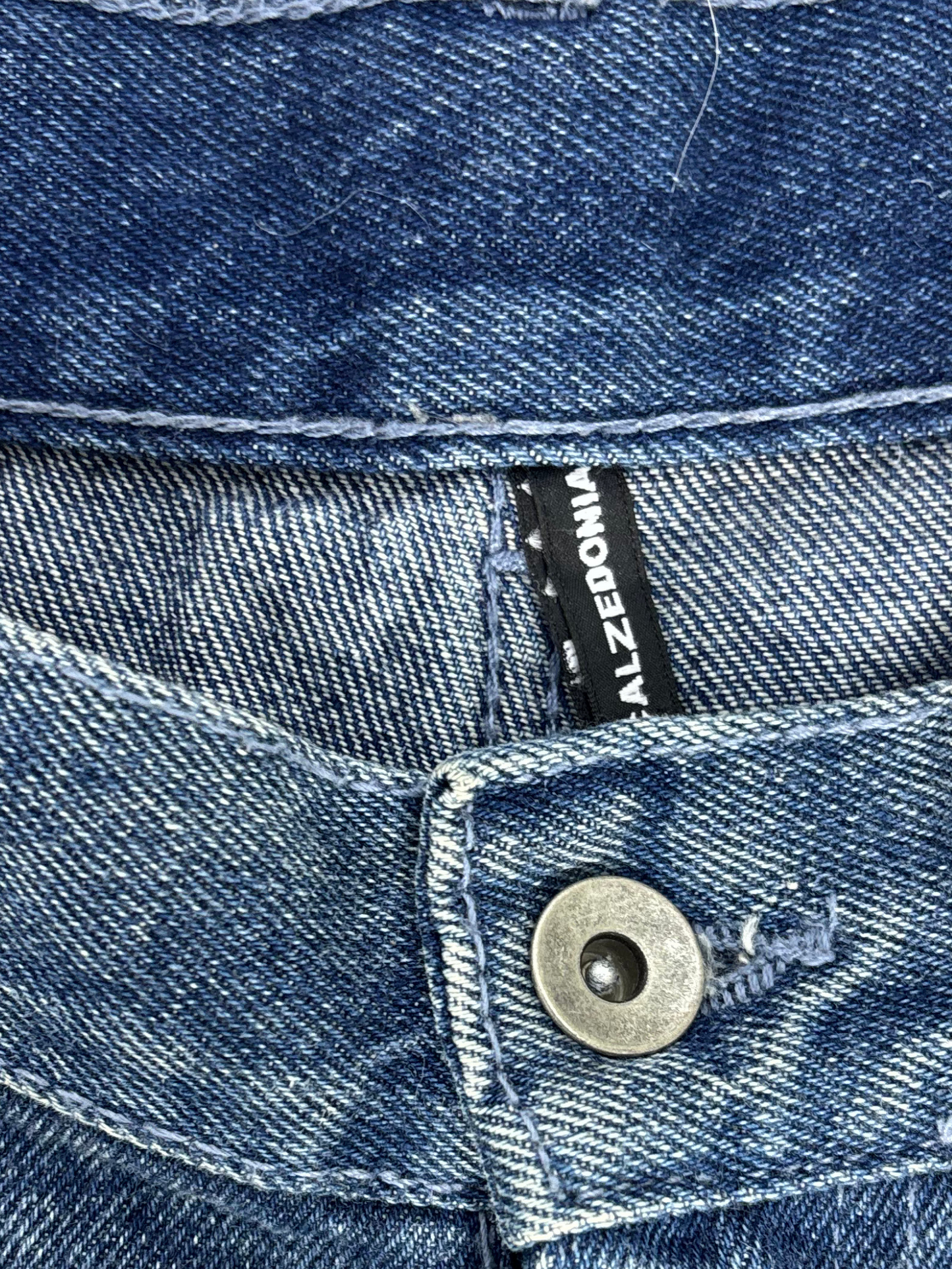 Calzedonia Embellished Rhinestone High-Rise Blue Jeans - L | Waist: 31"