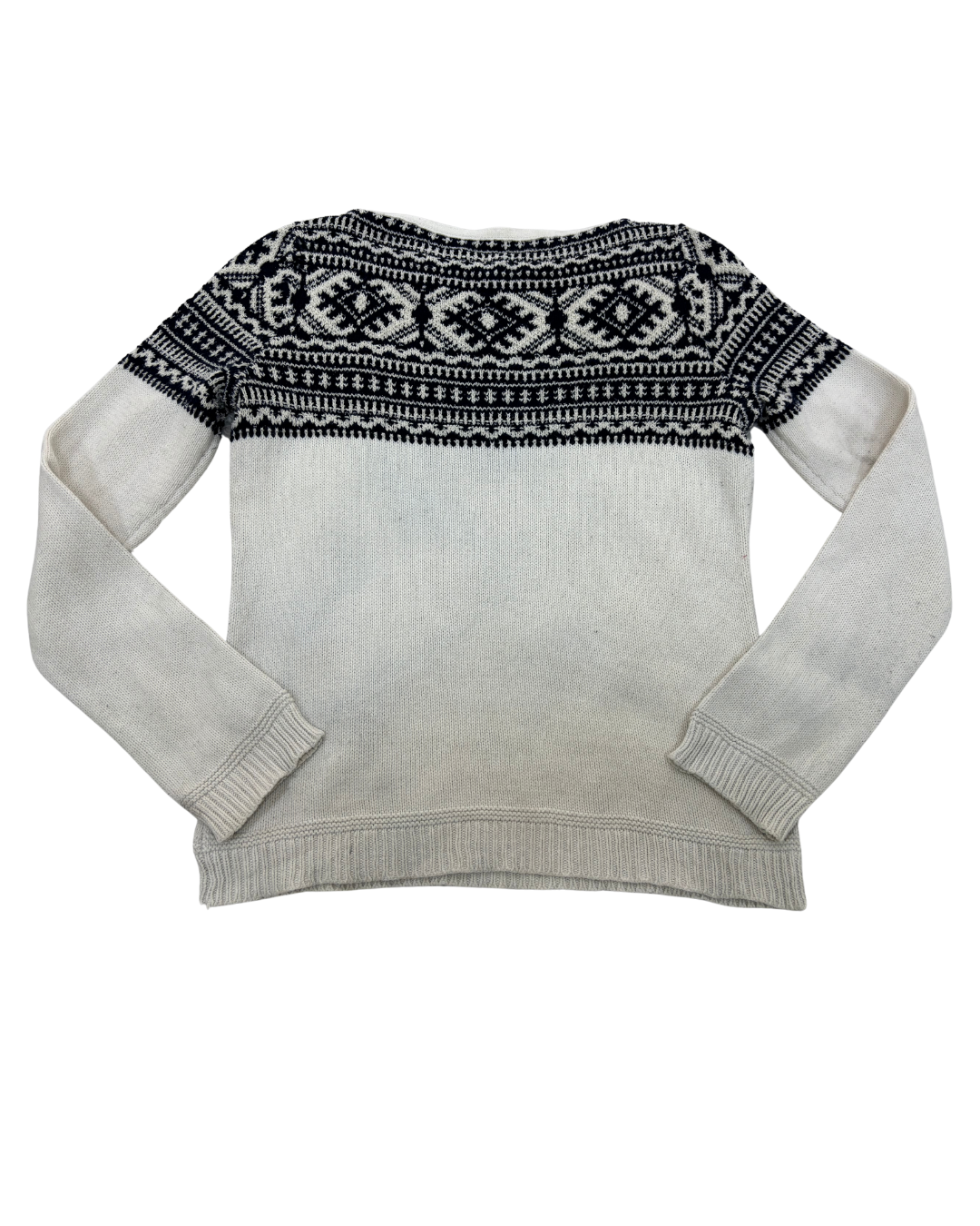 Lauren by Ralph Lauren Navy Fair Isle Sweater - S