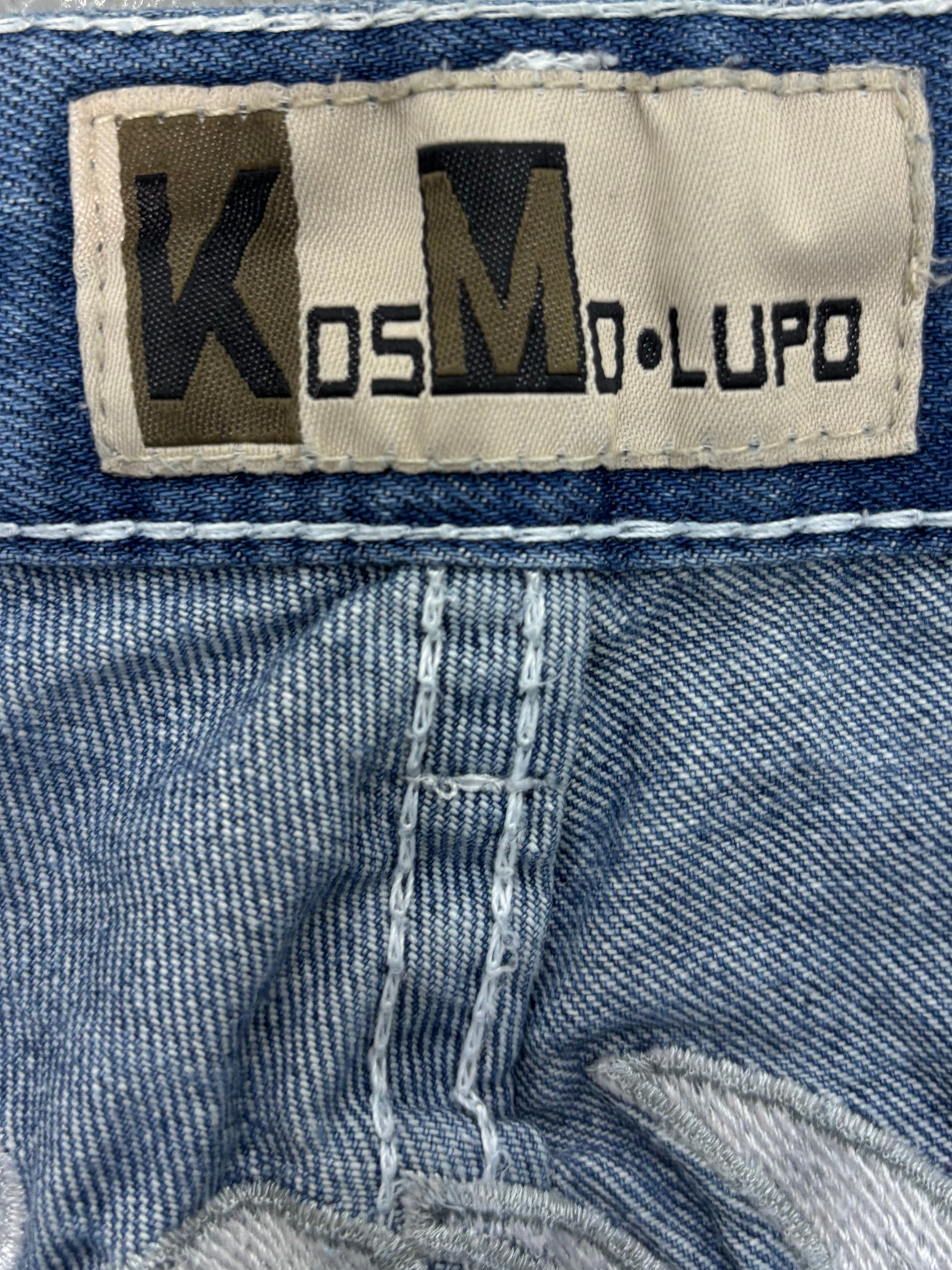 Kosmo Lupo Embroidered Vintage Straight-Leg Jeans - XL | Waist: 34"