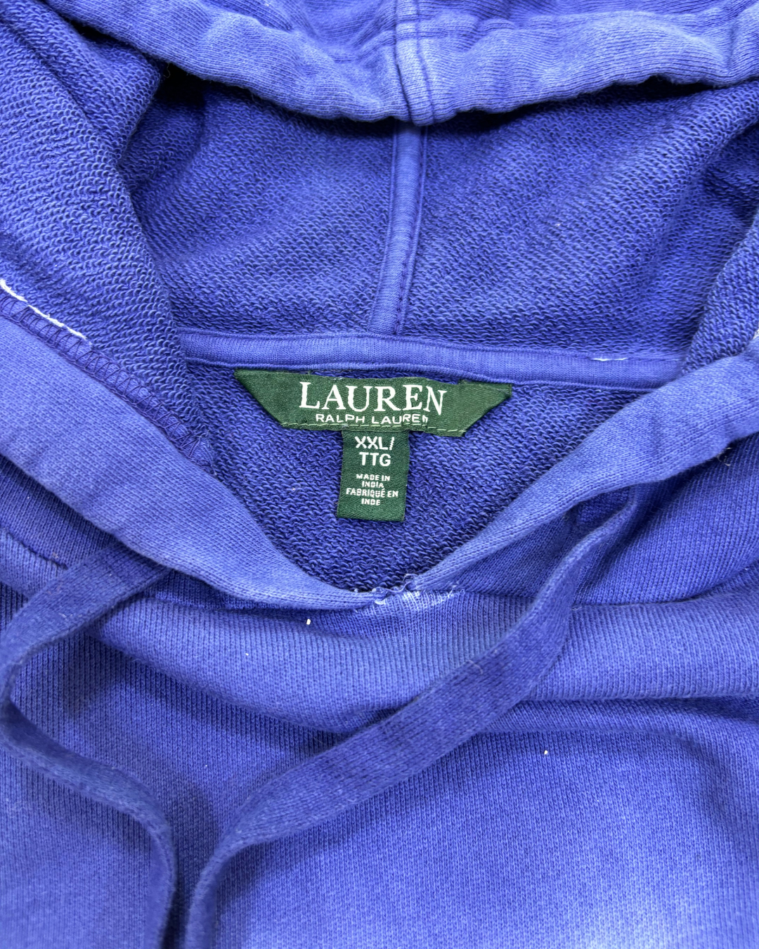 Lauren by Ralph Laure Blue Yellow Dip Dye Hoodie - XL