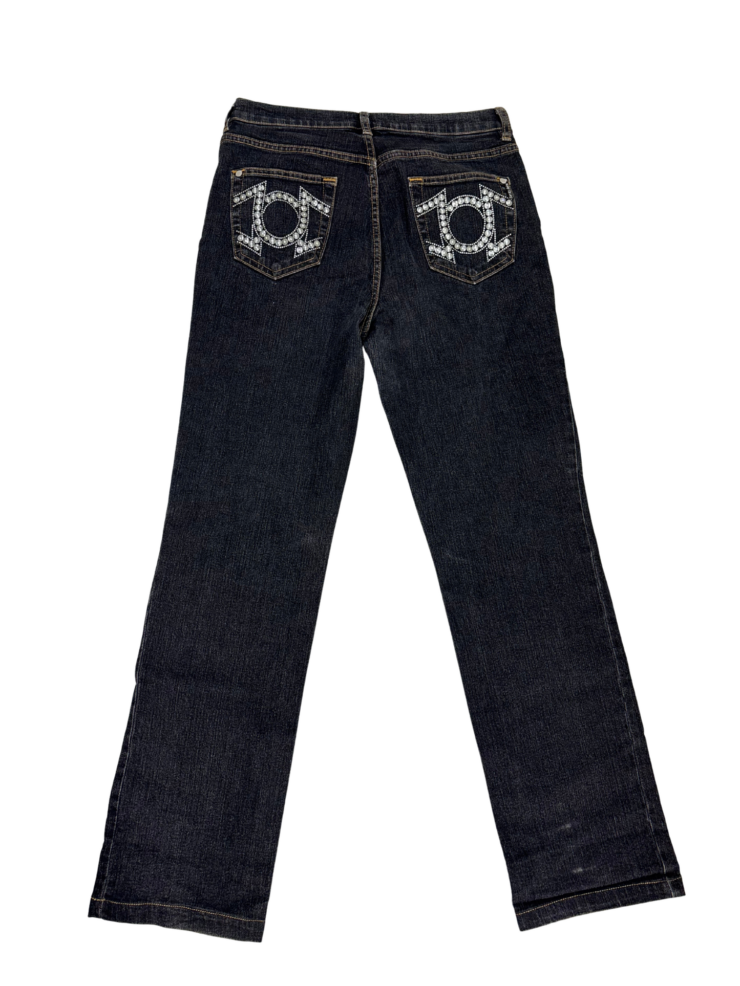 Bandas Rojas Embellished Pocket Women's Bootcut Jeans - M | Waist: 29"