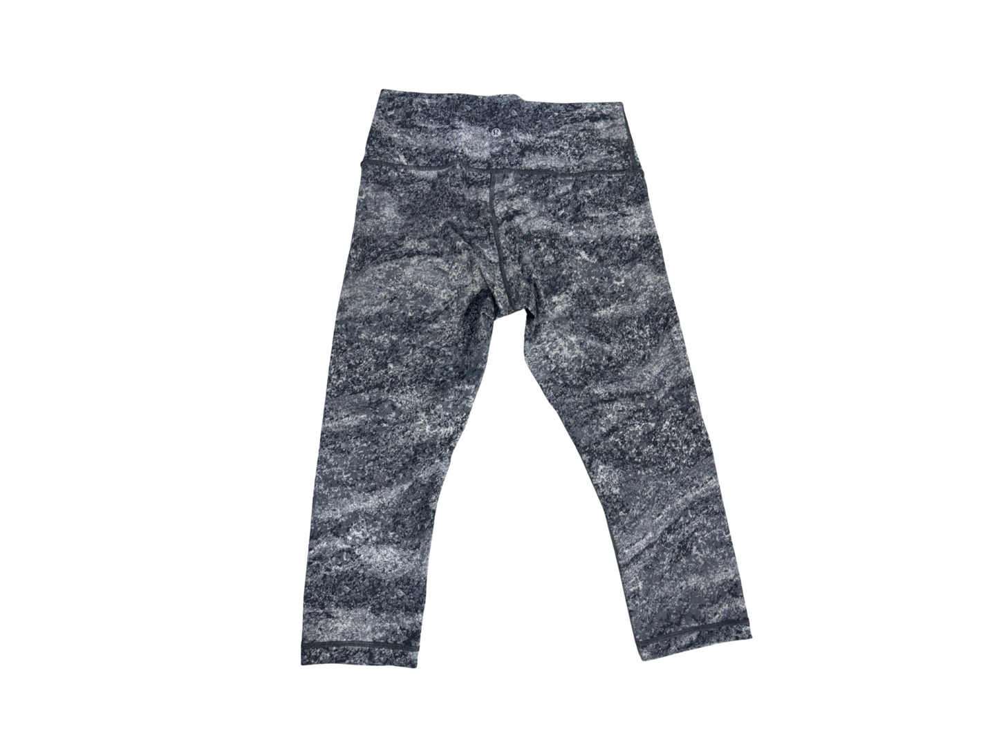 Lululemon High-Rise Printed Crop Leggings in Granite Marble - M