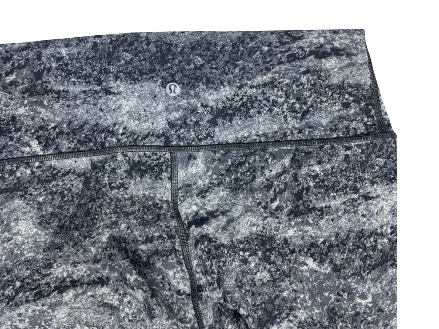 Lululemon High-Rise Printed Crop Leggings in Granite Marble - M