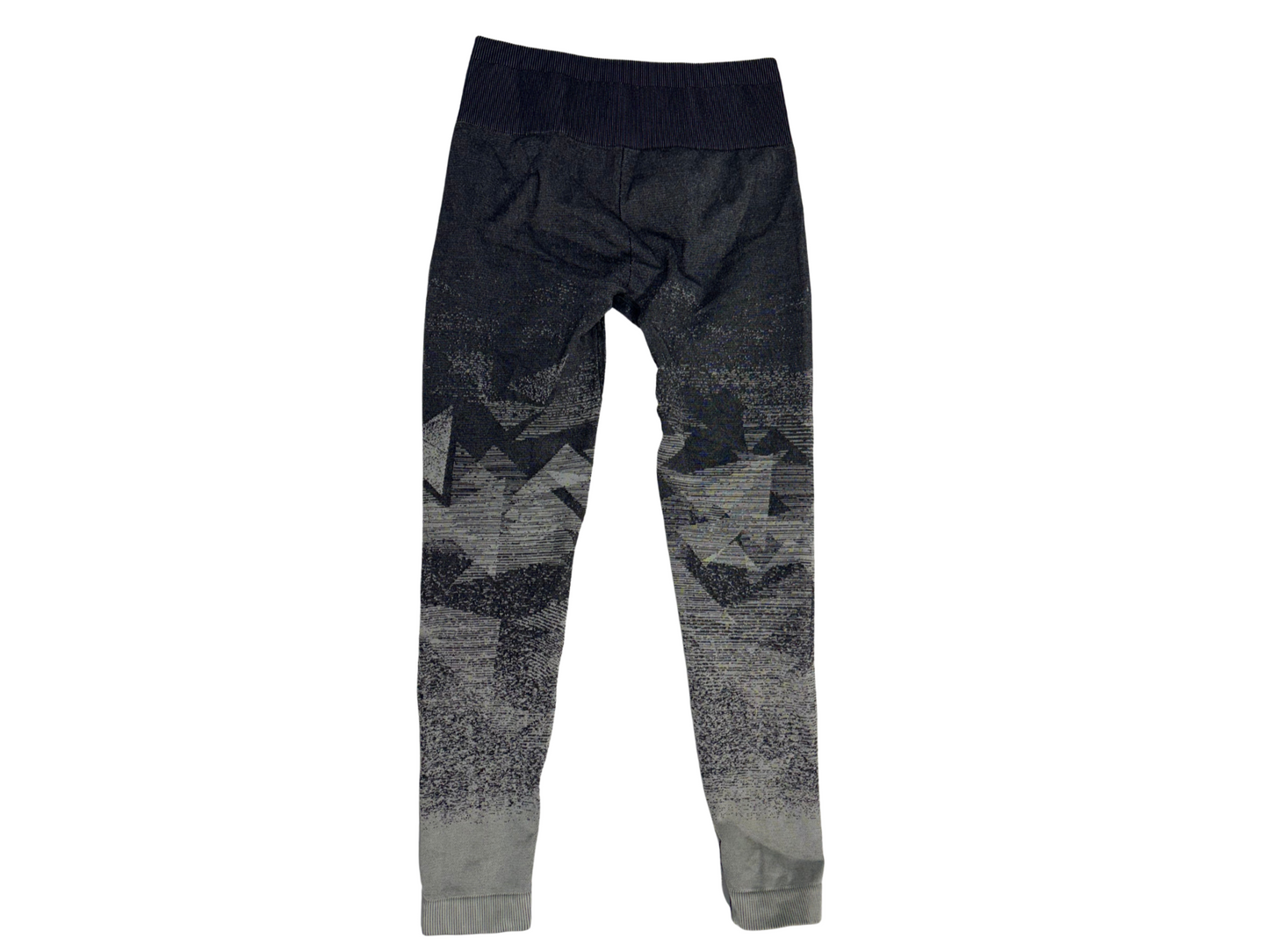 Gymshark Leggings Adapt Seamless High Rise Black Gray Gradient Geo - XS