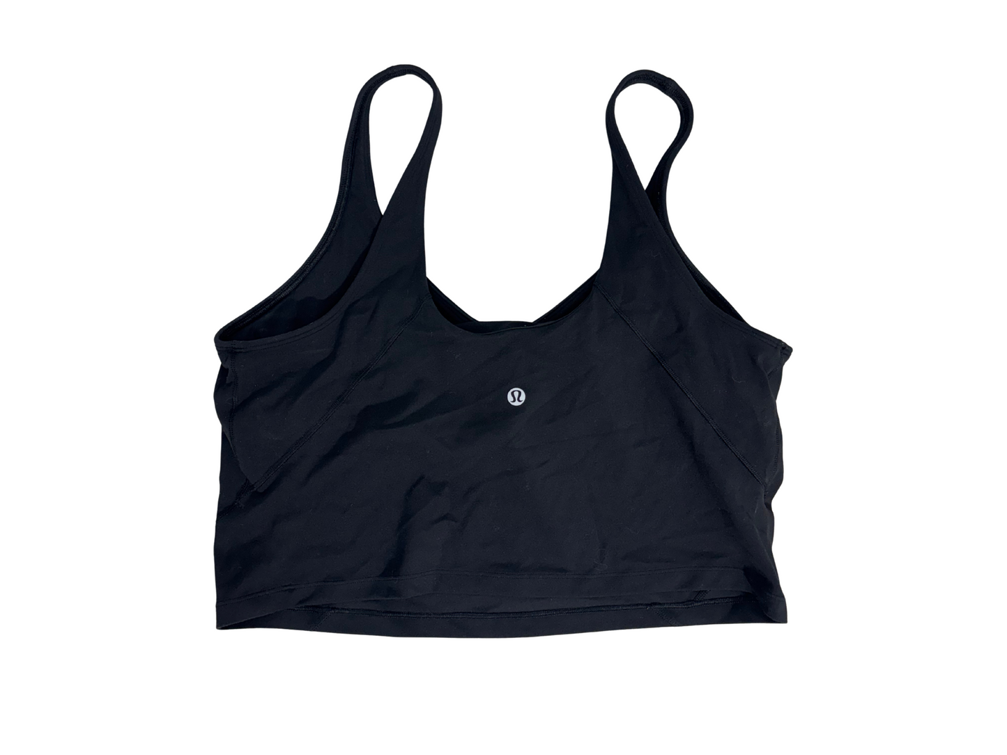 Lululemon Black Strappy Cropped Workout Tank - S