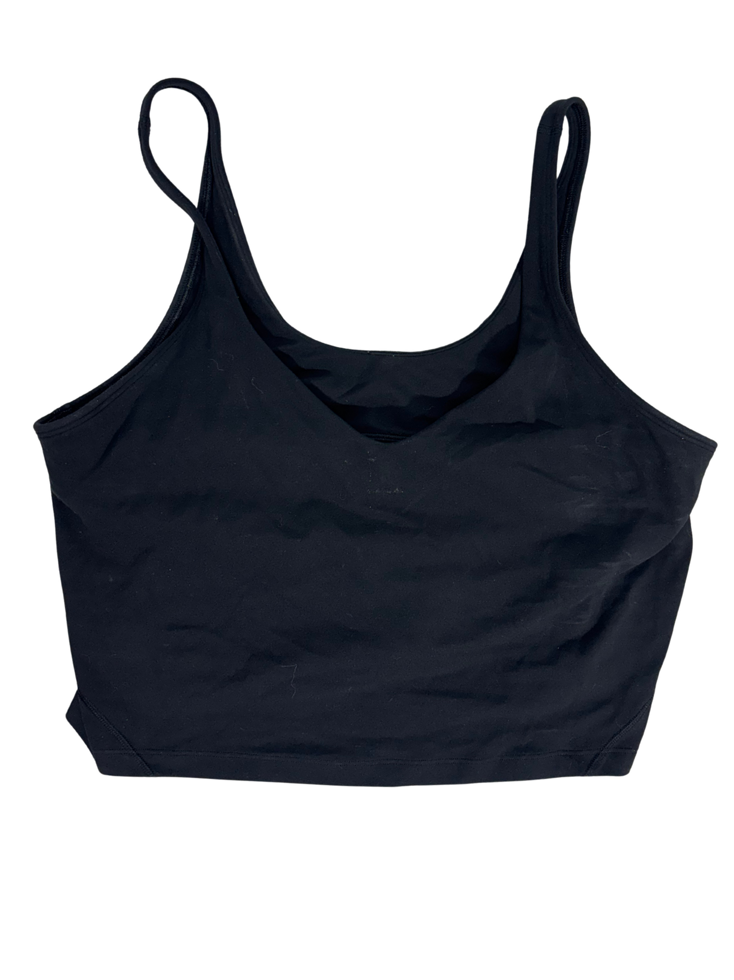 Lululemon Black Strappy Cropped Workout Tank - S