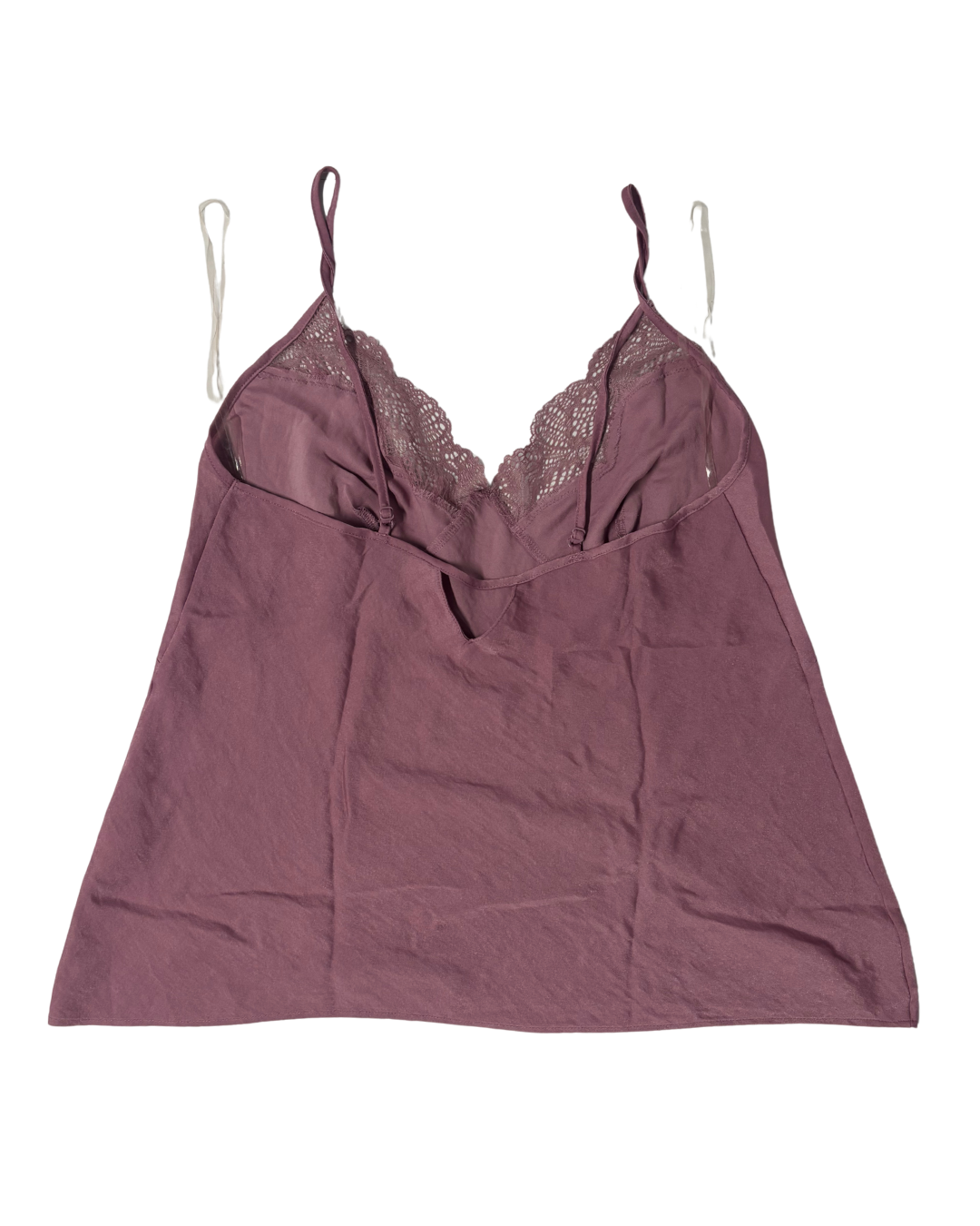 Tu Woman Mauve Lace Trim Cami Top - XS