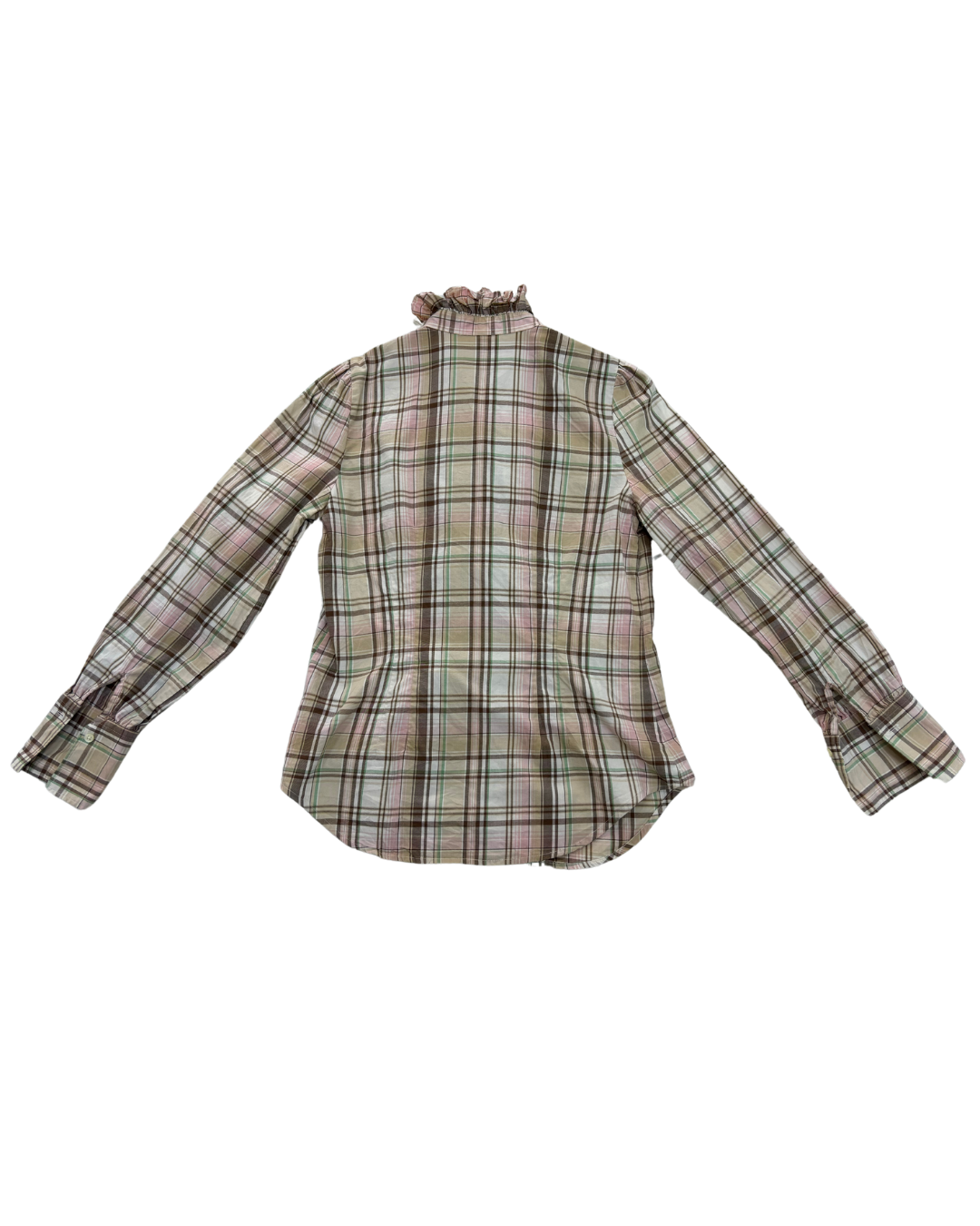 Lauren by Ralph Lauren Shirt Brown Plaid - S