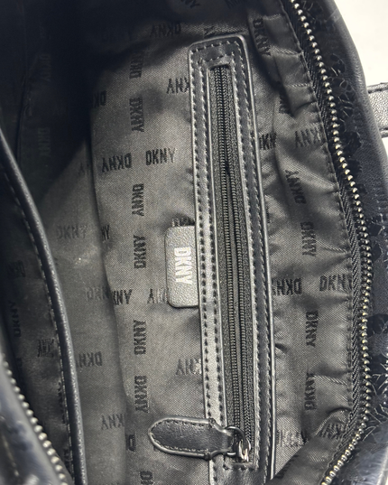 DKNY Tonal Graffiti Print Black Weekender Bag