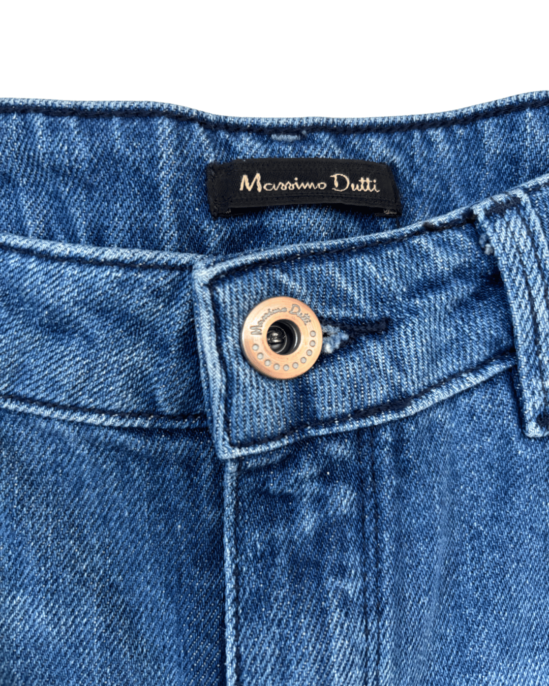 Massimo Dutti Wide-Leg Denim Culottes - XS
