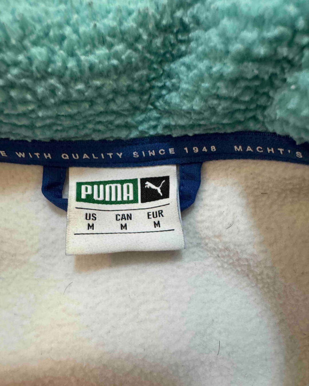 Puma Trail Against The Odds Colorblock Sherpa Fleece Jacket - L