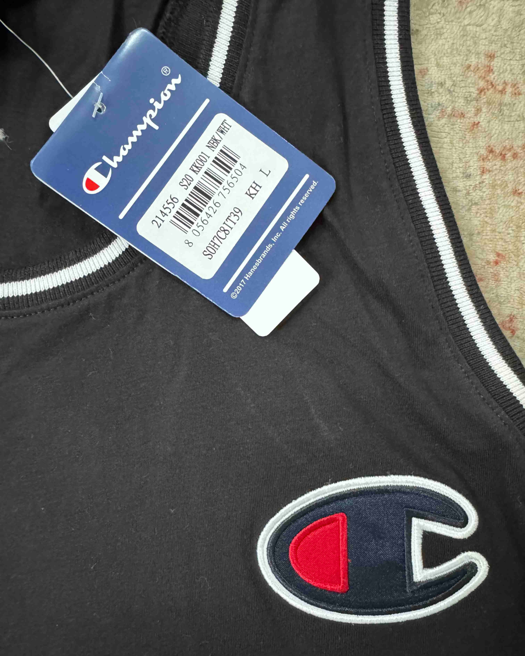 Champion Big C Embroidered Black Athletic Tank Top - M | With Tags