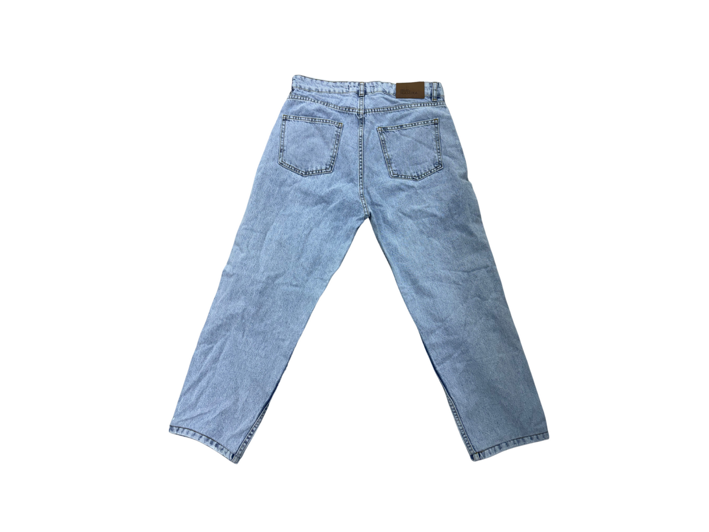 Manuka Wide Leg Light Blue Women Jeans - L | Waist: 31