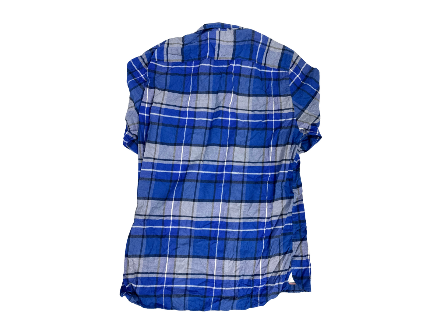 Tommy Hilfiger Regular Fit Brushed Check Dark Blue Shirt - M