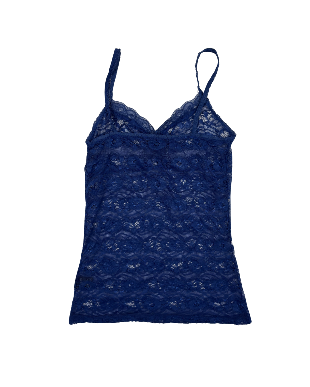 Bluenotes Sheer Blue Floral Lace Cami - XXS