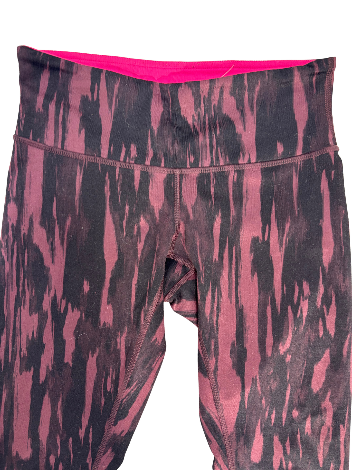 Lululemon Purple Black Abstract Print High-Rise Leggings - XS