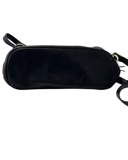 Michael Kors Black Pebbled Leather Small Crossbody Bag