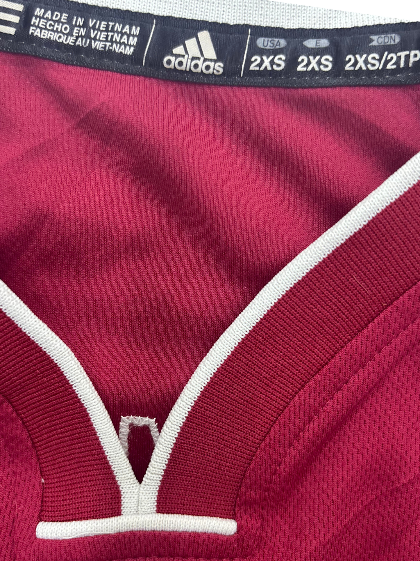 LeBron James #6 Miami Heat Red Adidas NBA Jersey - S