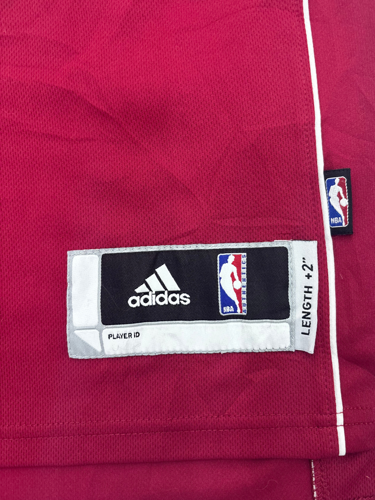 LeBron James #6 Miami Heat Red Adidas NBA Jersey - S