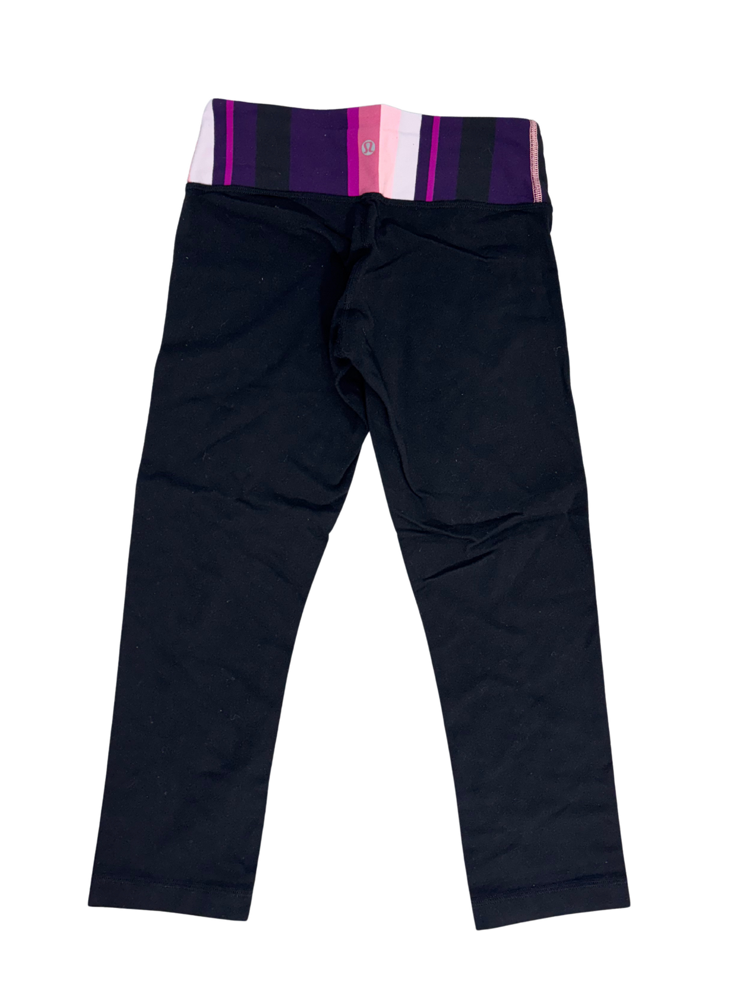 Lululemon Groove Yoga Pant Black with Multicolor Waistband - XS