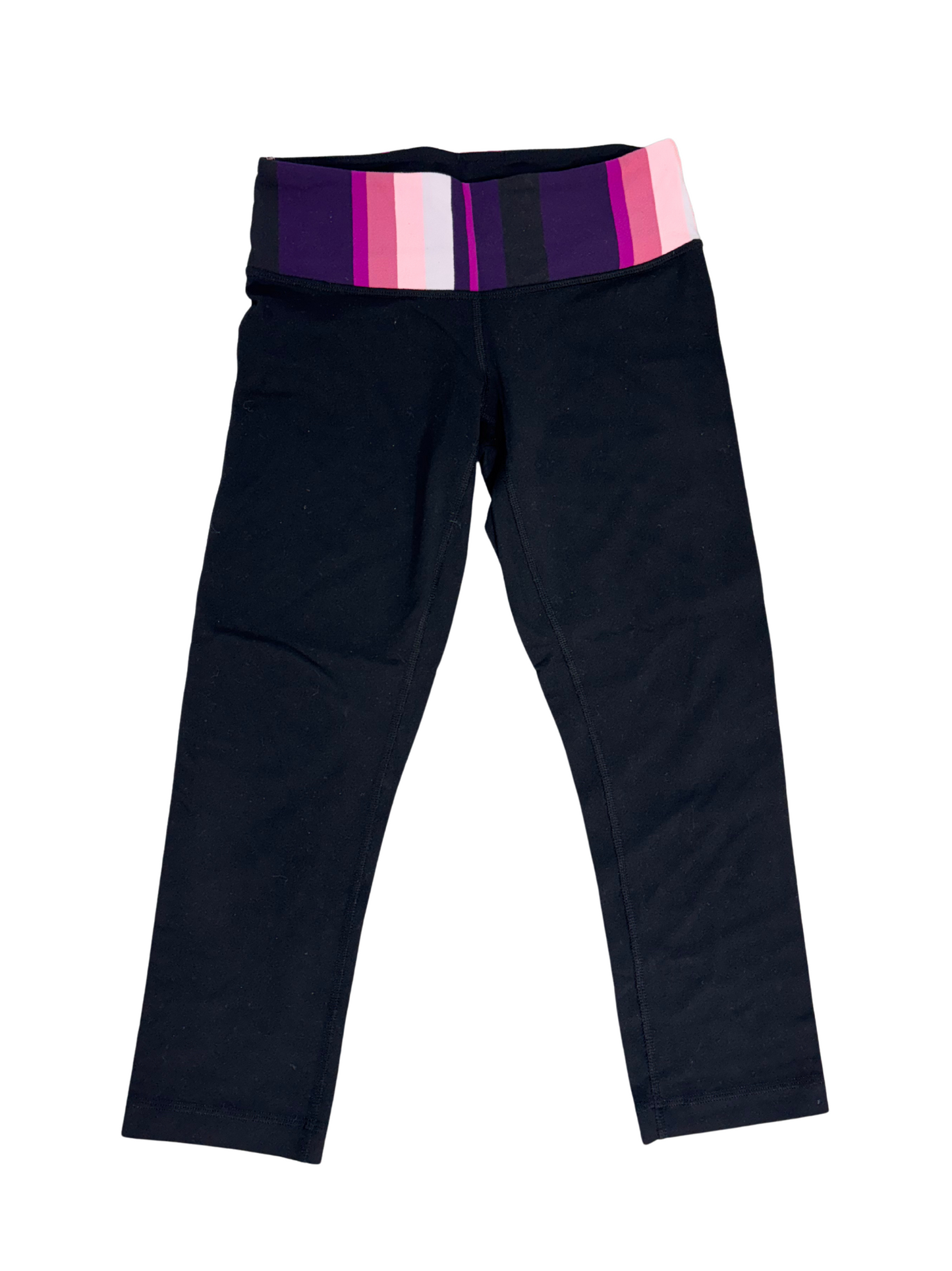 Lululemon Groove Yoga Pant Black with Multicolor Waistband - XS