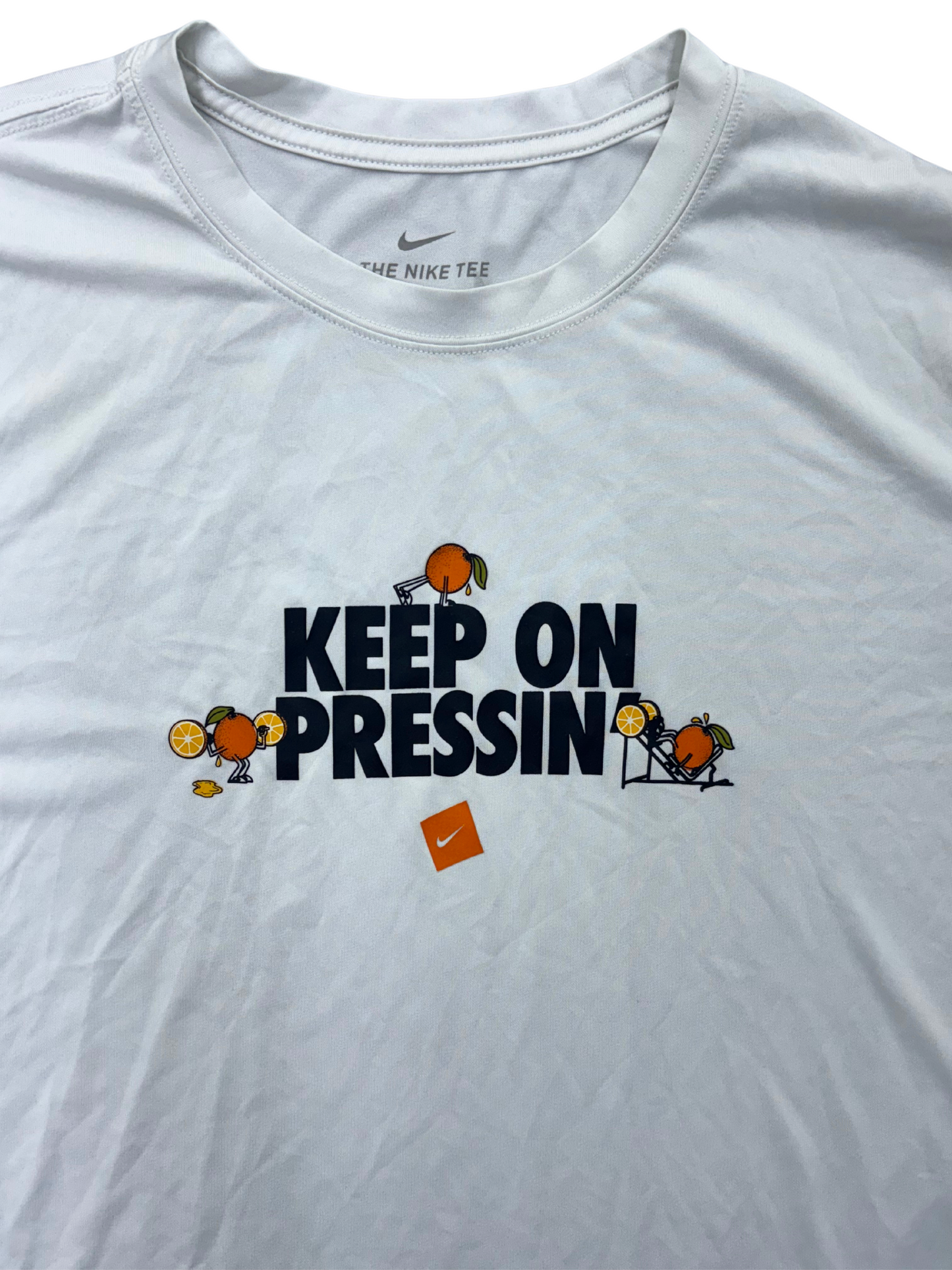 Nike Keep on Pressin’ Dri-Fit Training Shirt Orange Juice - L