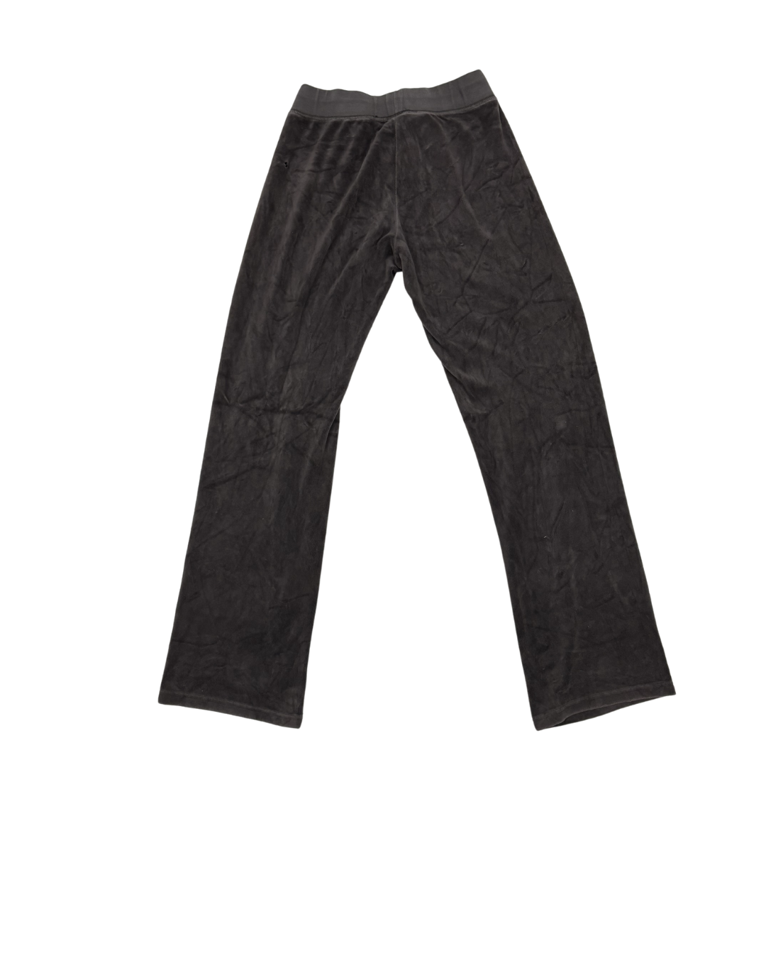 Juicy Couture Grey Velour Pink Crest Logo Tracksuit Pants - XS | Waist: 22"