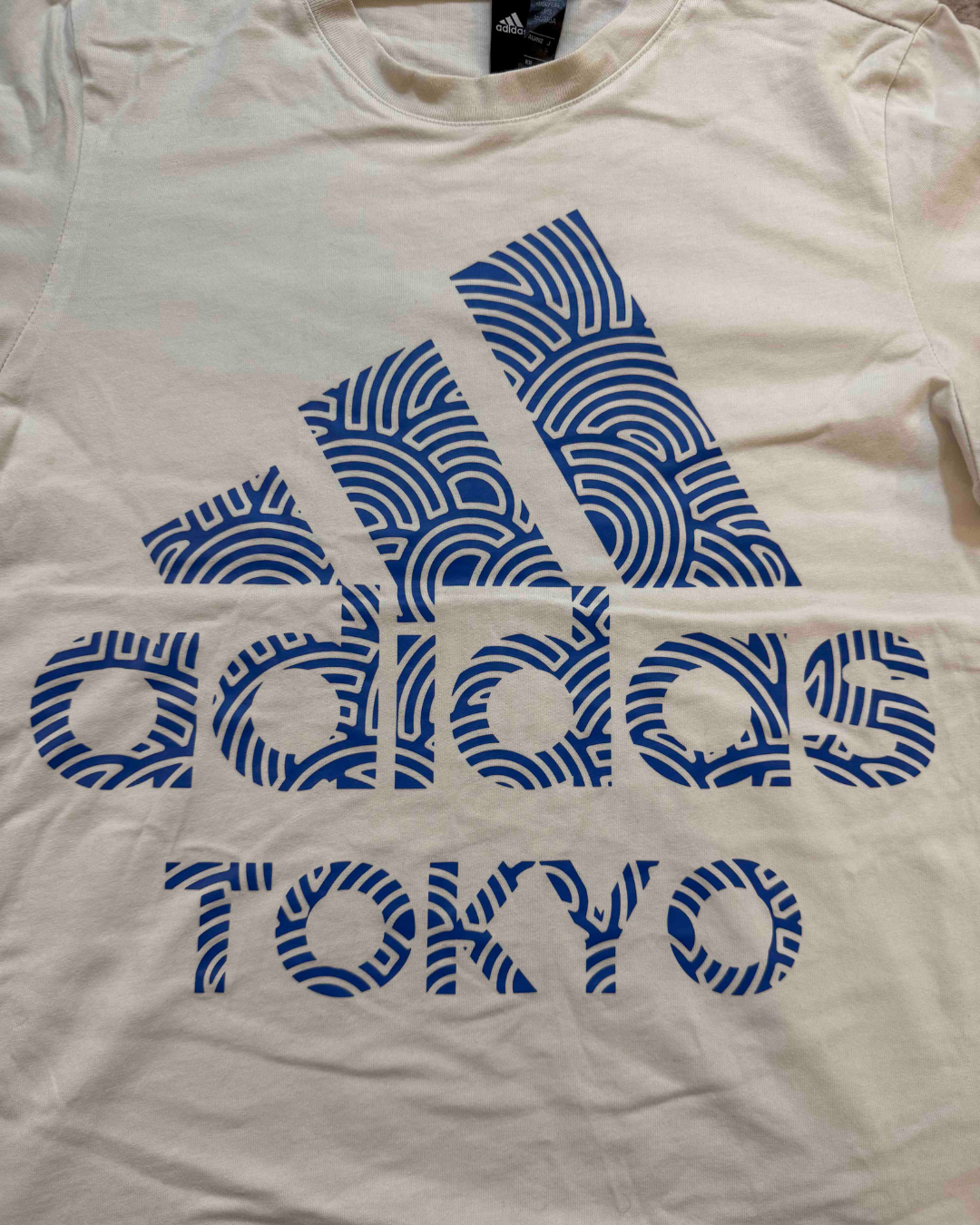 Adidas Hirocoledge Tokyo Cream Graphic T-Shirt - S