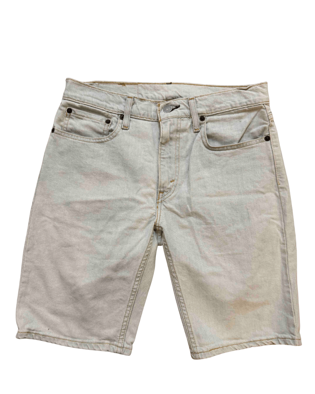 Levi’s 405 Light White Denim Shorts - M | Waist: 30"
